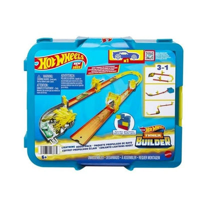 Hot Wheels Track Builder Set: Paquete de Propulsión de Rayo 3 en 1 con Estuche - Juguetería Don Bola