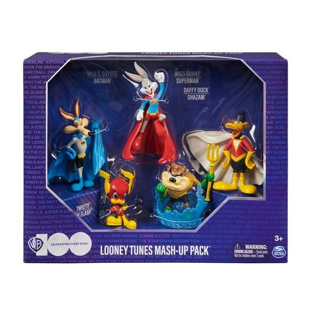 Set de Figuras Looney Tunes Mash - Up Pack - ¡Héroes y Villanos! - Juguetería Don Bola