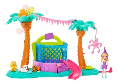 Polly Pocket Bounce & Bark Puppy Park - Parque de Diversiones para Cachorros - Juguetería Don Bola