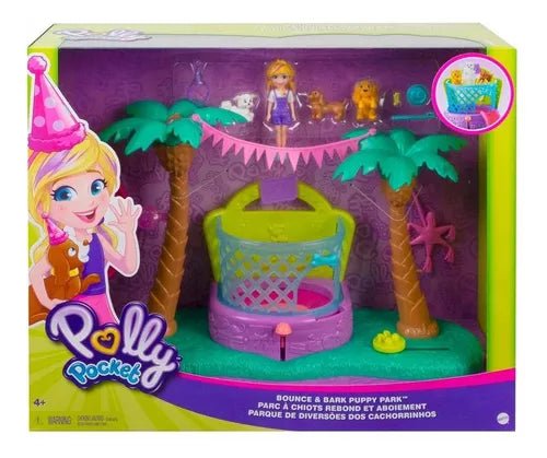 Polly Pocket Bounce & Bark Puppy Park - Parque de Diversiones para Cachorros - Juguetería Don Bola